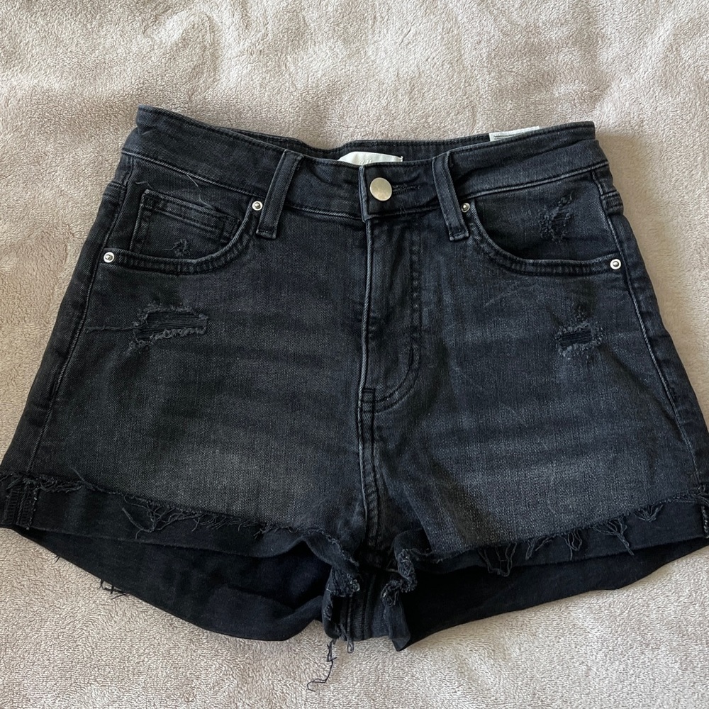 H&M black jean short